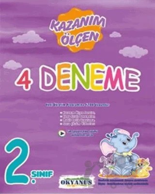 2. Sınıf Kazanım Ölçen 4 lü Deneme – Hacer Şebnem, Serpil Ertuna – Okyanus Yayınları kitap kapağı