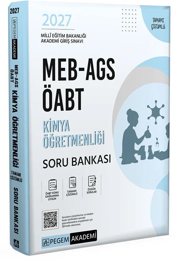 2027 MEB-AGS ÖABT Kimya Öğretmenliği Soru Bankası – AGS ÖABT Kimya Öğretmenliği Soru Bankası – Pegem Akademi Yayıncılık kitap kapağı