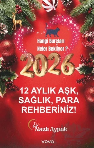 2026 12 Aylık Aşk, Sağlık, Para Rehberiniz – Nazlı Aypak – Vova Yayınları kitap kapağı