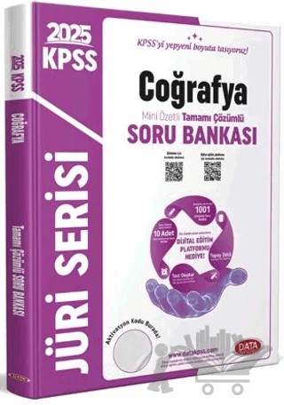2025 KPSS Jüri Serisi Coğrafya Mini Özetli Tamamı Çözümlü Soru Bankası – Kolektif – Data Yayınları kitap kapağı
