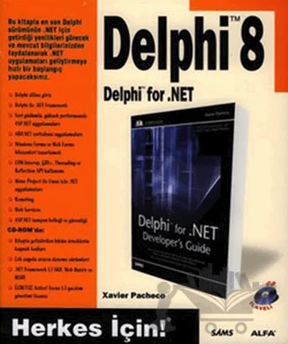 Delphi 8 Delphi for.NET – Xavier Pacheco – Alfa Yayınları kitap kapağı