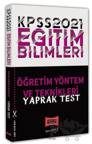 2021 KPSS Eğitim Bilimleri Öğretim Yöntem ve Teknikleri Yaprak Test – Kolektif – Yargı Yayınevi kitap kapağı