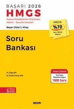 BAŞARI – HMGS Soru Bankası Başarı Dizisi 2. Kitap – Özge Şen, İbrahim Burak Şen – Seçkin Yayıncılık kitap kapağı