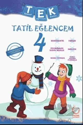4. Sınıf Tek Tatil Eğlencem Seti (Kış 1. Yarıyıl) – Kolektif – Palme Yayınları kitap kapağı