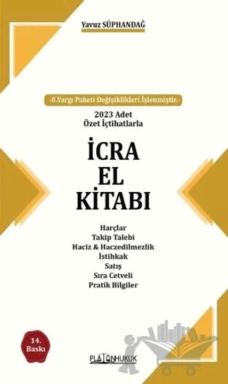 İcra El Kitabı – Yavuz Süphandağ – Platon Hukuk kitap kapağı