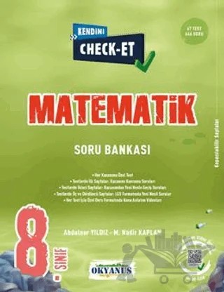 8. Sınıf Kendini Check - Et Matematik Soru Bankası – Kolektif – Okyanus Yayınları kitap kapağı