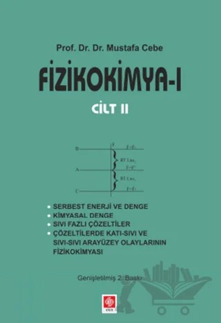 Fizikokimya 1 Cilt: 2 – Mustafa Cebe – Ekin Basım Yayın kitap kapağı