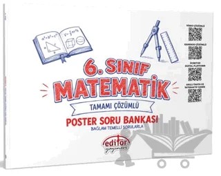 6. Sınıf Matematik Poster Soru Bankası – Kolektif – Editör Yayınevi kitap kapağı
