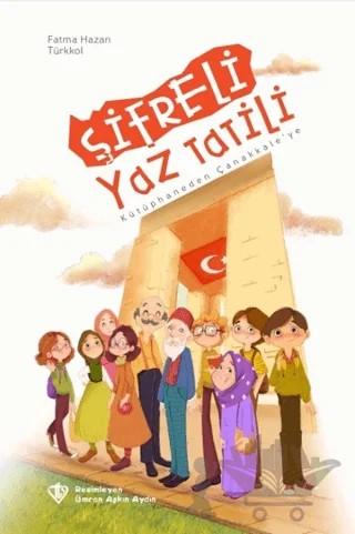 Şifreli Yaz Tatili - Kütüphaneden Çanakkale'ye – Fatma Hazan Türkkol – Türkiye Diyanet Vakfı Yayınları kitap kapağı