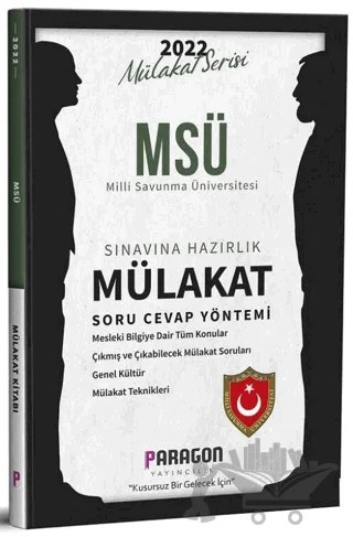 2022 MSÜ Milli Savunma Üniversitesi Çıkmış Sorular – Fatih Gözengil – Paragon Yayıncılık kitap kapağı