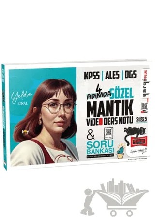 2025 KPSS ALES DGS 4 Adımda Sözel Mantık Video Ders Notu & Soru Bankası – Yelda Ünal – Yargı Yayınevi kitap kapağı