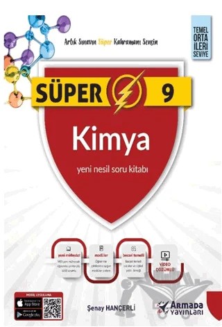 9. Sınıf Süper Kimya Yeni Nesil Soru Kitabı – Şenay Hançerli – Armada Yayınları kitap kapağı