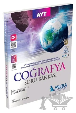AYT Coğrafya Soru Bankası Muba Yayınları – Memduh Altunbulak – Muba Yayınları kitap kapağı