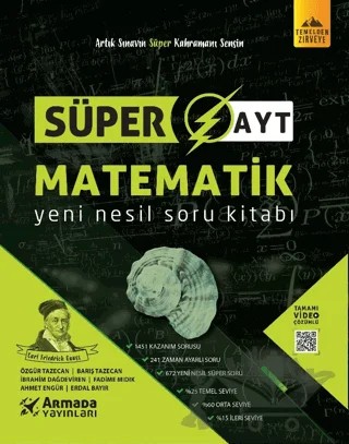 Süper AYT Matematik Soru Bankası – Barış Tazecan, Özgür Tazecan, Erdal Bayır – Armada Yayınları kitap kapağı
