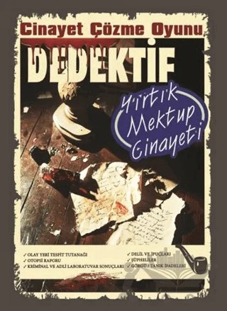Cinayet Çözme Oyunu Dedektif - Yırtık Mektup Cinayeti – Kollektif – MT Dedektiflik kitap kapağı