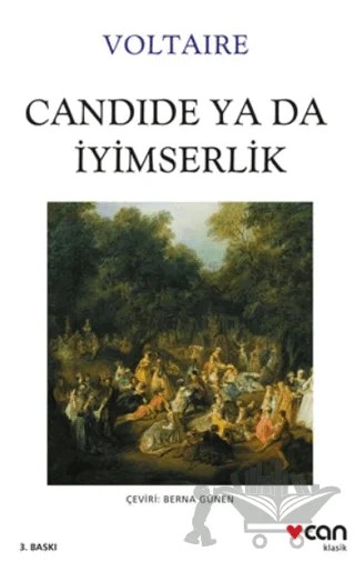Candide ya da İyimserlik – Voltaire – Can Yayınları kitap kapağı