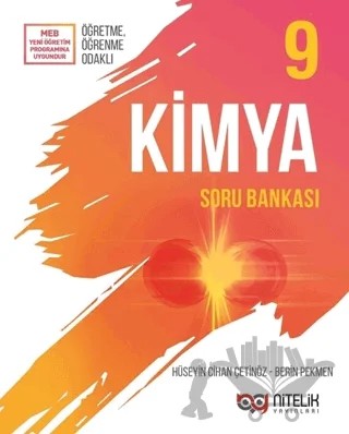 Nitelik 9. Sınıf Kimya Soru Bankası – Berin Pekmen, Hüseyin Cihan Çetinöz – Nitelik Yayınları - Bayilik kitap kapağı