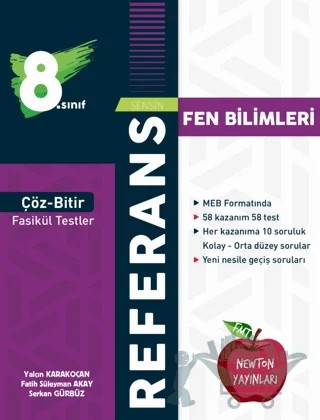 8. Sınıf Çöz Bitir Referans Fen Bilimleri Fasikül Testler – Kolektif – Newton Yayınları kitap kapağı