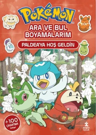 Pokemon-Ara ve Bul Boyamalarım – Paldea’ya Hoş Geldin – Kolektif – Doğan Çocuk kitap kapağı