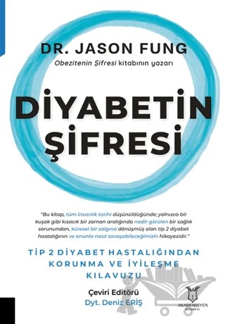 Diyabetin Şifresi – Jason Fung – Akademisyen Kitabevi kitap kapağı