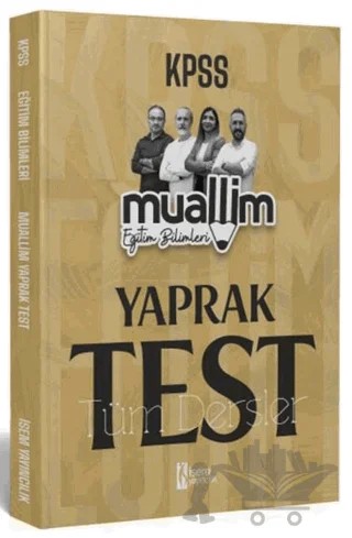 2024 KPSS Eğitim Bilimleri Muallim Tüm Dersler Yaprak Test – Kolektif – İSEM Yayıncılık kitap kapağı