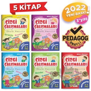 Çizgi Çalışmaları Poşetli 5 Kitap – Kolektif – Gong Çocuk kitap kapağı