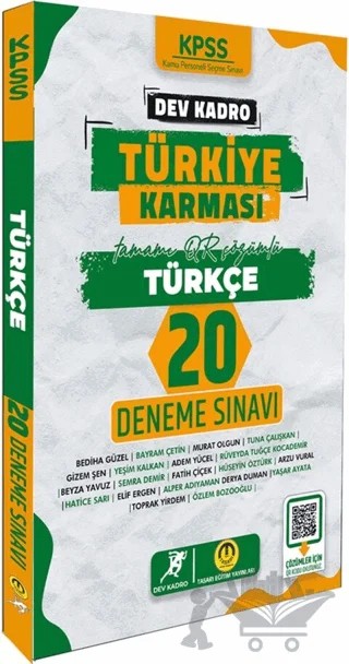 KPSS Türkiye Karması Türkçe 20 Deneme – Kolektif – Tasarı Eğitim Yayınları kitap kapağı