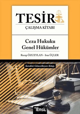 Tesir Ceza Hukuku Genel Hükümler Çalışma Kitabı – Iraz Üçler, Recep Özceylan – Temsil Kitap kitap kapağı