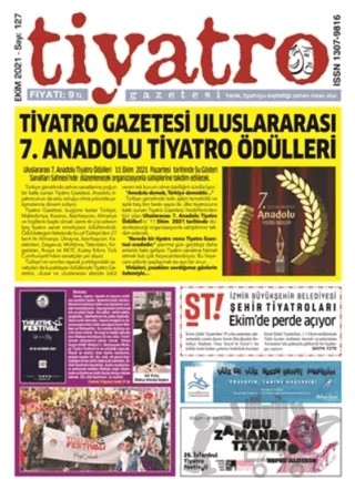 Tiyatro Gazetesi Sayı: 127 Ekim 2021 – Tiyatro Gazetesi kitap kapağı