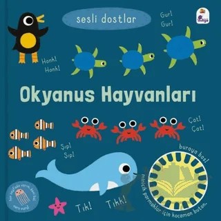 Sesli Dostlar – Okyanus Hayvanları (Sesli Kitap) – Kolektif – İndigo Çocuk kitap kapağı