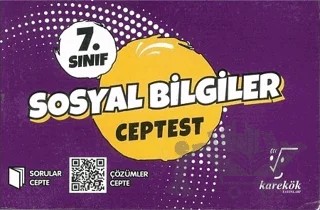 7. Sınıf Sosyal Bilgiler Cep Test – Kolektif – Karekök Yayıncılık kitap kapağı