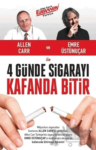 4 Günde Sigarayı Kafanda Bitir – Allen Carr – Butik Yayınları kitap kapağı