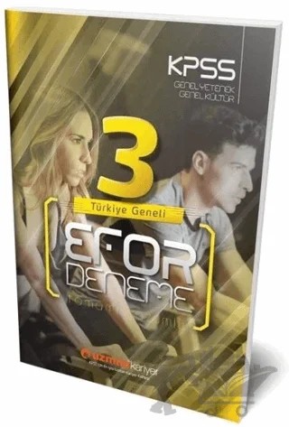 KPSS Genel Yetenek Genel Kültür Efor 3 Deneme Çözümlü Uzman – Kollektif – Uzman Kariyer Yayınları kitap kapağı