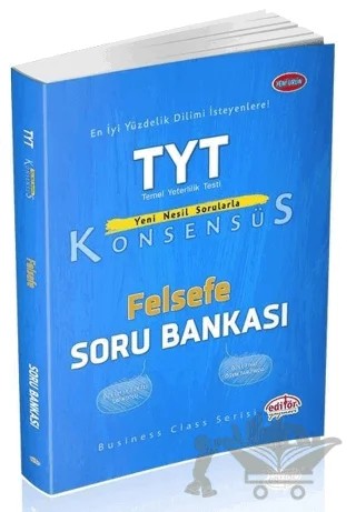 TYT Konsensüs Felsefe Soru Bankası – Kolektif – Editör Yayınevi kitap kapağı