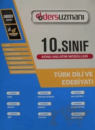 10. Sınıf Türk Dili ve Edebiyatı Ders Fasikülleri – Kolektif – Ders Uzmanı Yayınları kitap kapağı