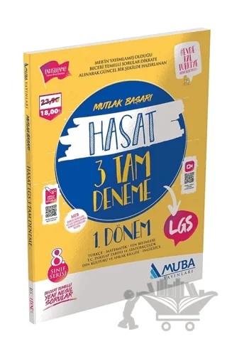 8. Sınıf 1. Dönem LGS Hasat 3 Tam Deneme – Kolektif – Muba Yayınları kitap kapağı