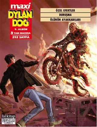 Dylan Dog Maxi Albüm 9 - Özel Efektler / Duruşma / Ölünün Ayakkabıları – Andrea Cavaletto – Lal Kitap kitap kapağı