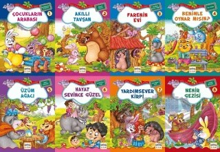 Neşeli Orman Hikayeleri Dizisi (8 Kitap Takım) – Bestami Yazgan – Nar Çocuk kitap kapağı
