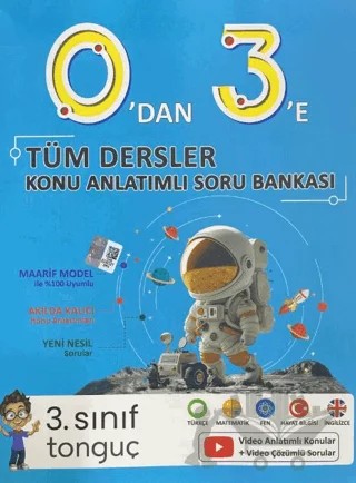 3. Sınıf 0'dan 3'e Tüm Dersler Konu Anlatımlı Soru Bankası – Kolektif – Tonguç Akademi kitap kapağı