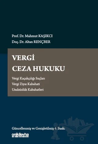 Vergi Ceza Hukuku – Mahmut Kaşıkçı, Altan Rençber – On İki Levha Yayınları kitap kapağı