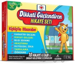 Dikkati Güçlendiren Hikaye Seti - Kip Kip'in Maceraları Kutulu Set (10 Kitap Takım) – Leyla Uğur Karaca – Adeda Yayınları kitap kapağı