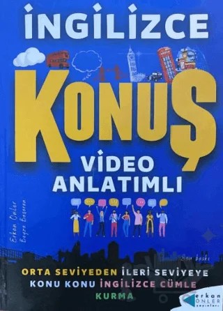 İngilizce Konuş Video Anlatımlı – Erkan Önler – Erkan Önler kitap kapağı
