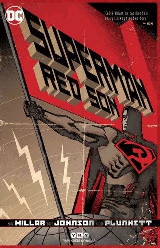 Superman Red Son – Dave Johnson, Kilian Plunkett, Mark Miller – Yapı Kredi Yayınları kitap kapağı