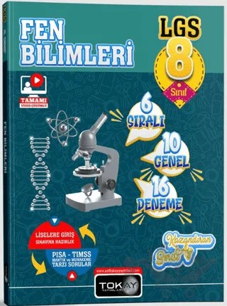 8. Sınıf LGS Fen Bilimleri 16 lı Branş Denemeleri – Kolektif – Tokay Yayınları kitap kapağı