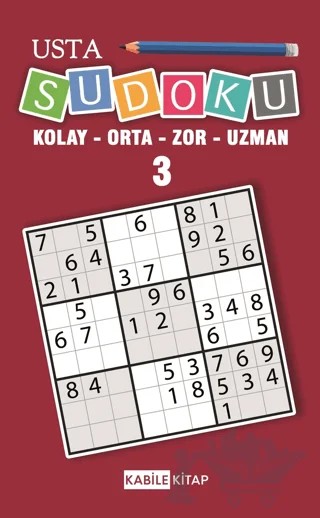 Usta Sudoku 3 – Kolektif – Kabile Kitap kitap kapağı