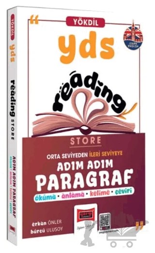2025 YDS YÖKDİL Reading Store Adım Adım Paragraf – Erkan Önler – Yargı Yayınevi kitap kapağı