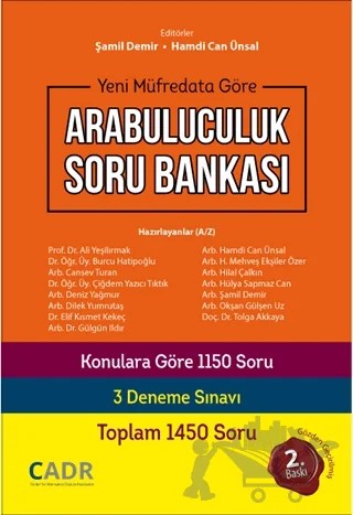 Arabuluculuk Soru Bankası – Kolektif – CADR kitap kapağı