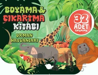 Orman Hayvanları Boyama ve Çıkartma Kitabı – Kolektif – Çikolata Yayınevi kitap kapağı