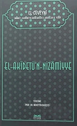 El-Akidetü'n-Nizamiye – El-Cüveyni – Kitabe Yayınları kitap kapağı