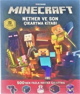 Nether ve Son Çıkartma Kitabı - Minecraft – Kolektif – Doğan Egmont Yayıncılık kitap kapağı